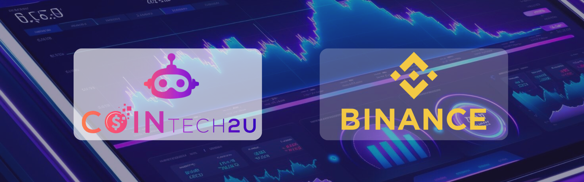 Binance trading bot banner showcasing AI trading features